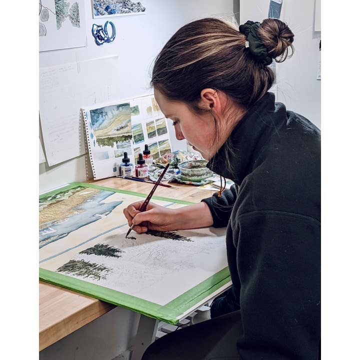 Jill Pelto Art - Wholesale Art Print - Coastal Marsh New England Art Print Set7