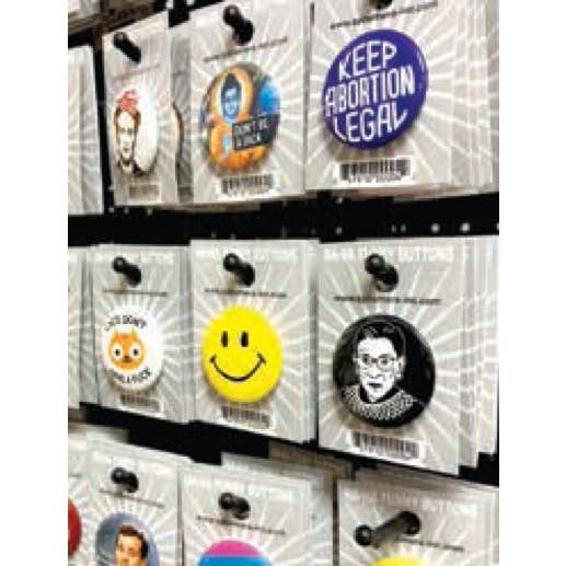 2" Plastic Prongs-Hooks for Carded Buttons for wholesale by Ephemera