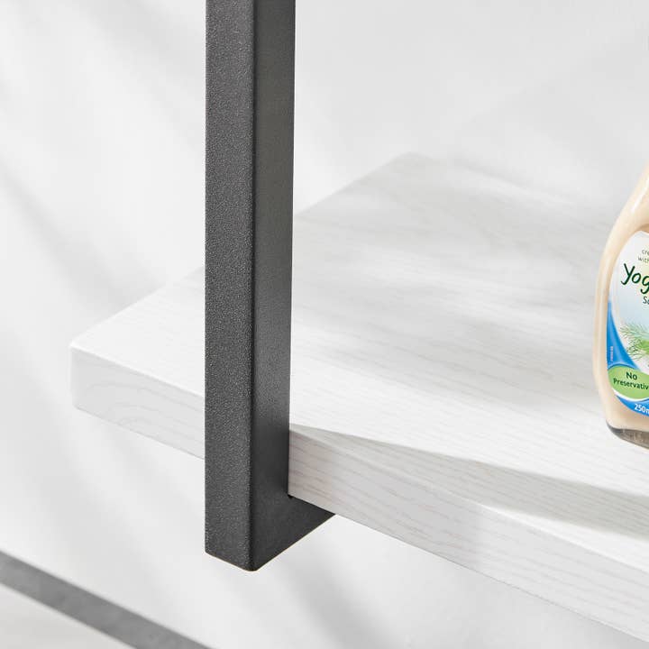 Danya B – wholesale Vägghylla – Modern 3-lagers hängande metallfäste vit björk vägghyllor13