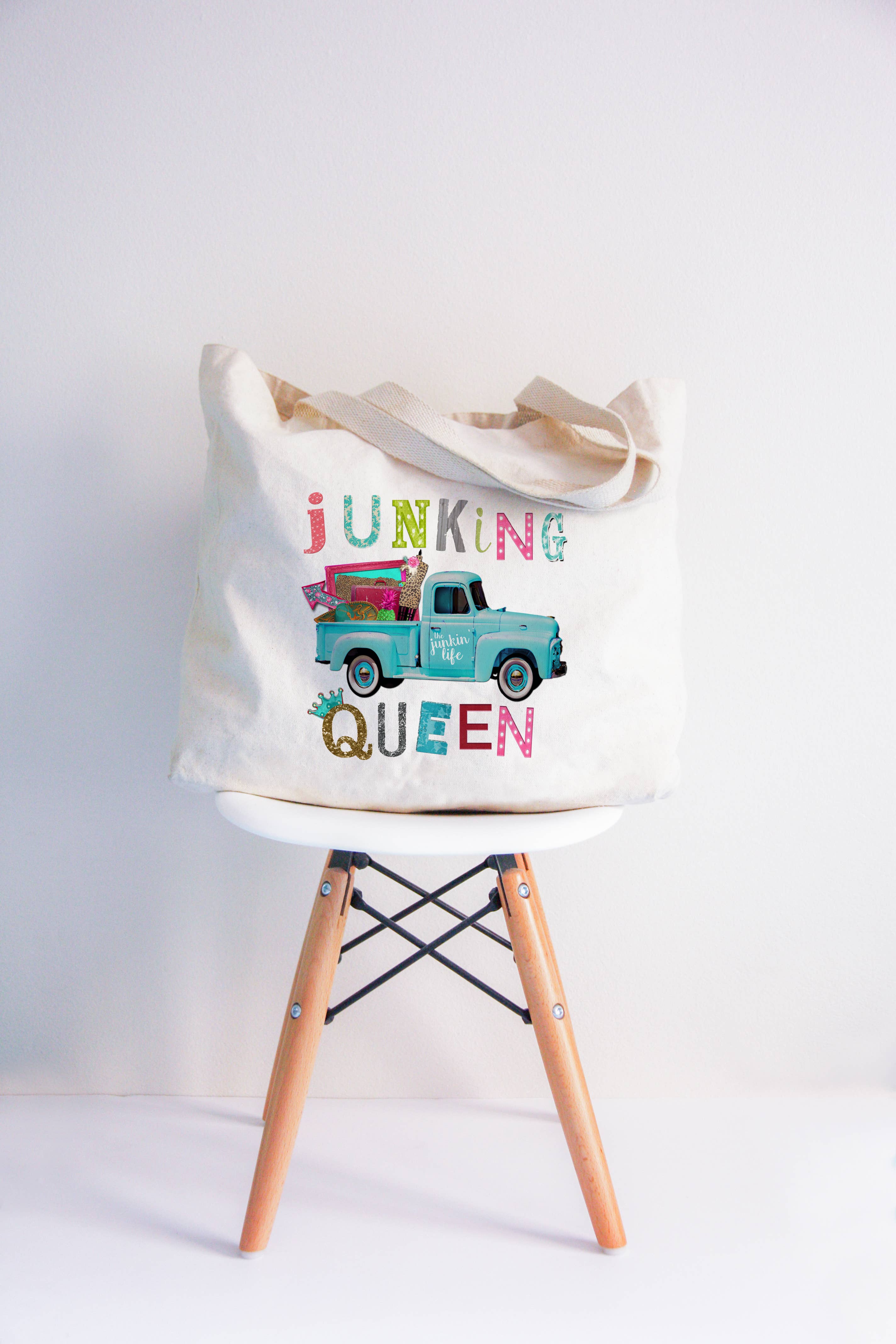 Love You a Latte Shop - Wholesale Tote Bag - Women's - Junking Queen Antique Tote Bag 2 SIZES