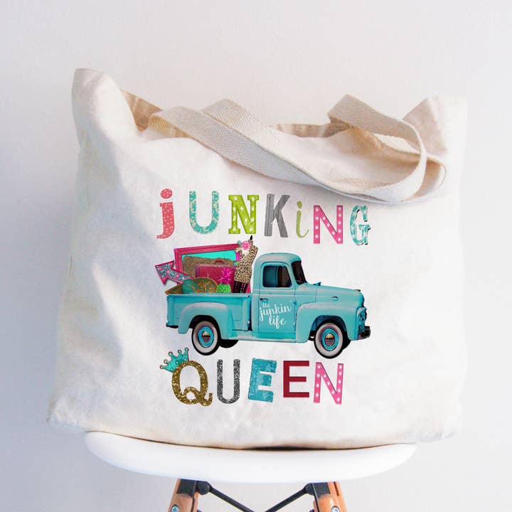 Love You a Latte Shop - Wholesale Tote Bag - Women's - Junking Queen Antique Tote Bag 2 SIZES0