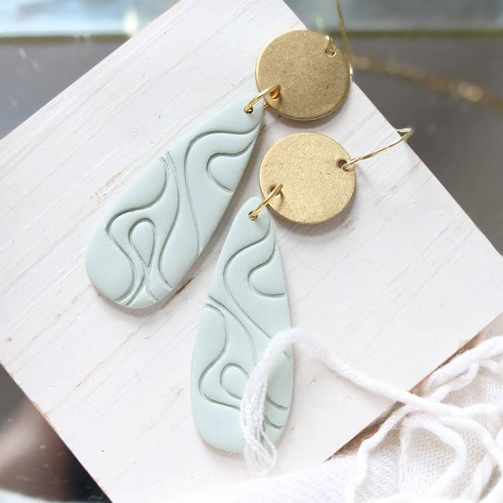 Petal & Posy - Wholesale Stud/Post Earrings - Wayward Wind Polymer Clay Earrings | Choose Your Colour