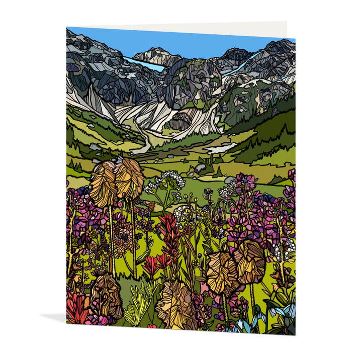 Waterknot - Wholesale Everyday Greeting Card - Brandywine Wildflower Blank Notecard