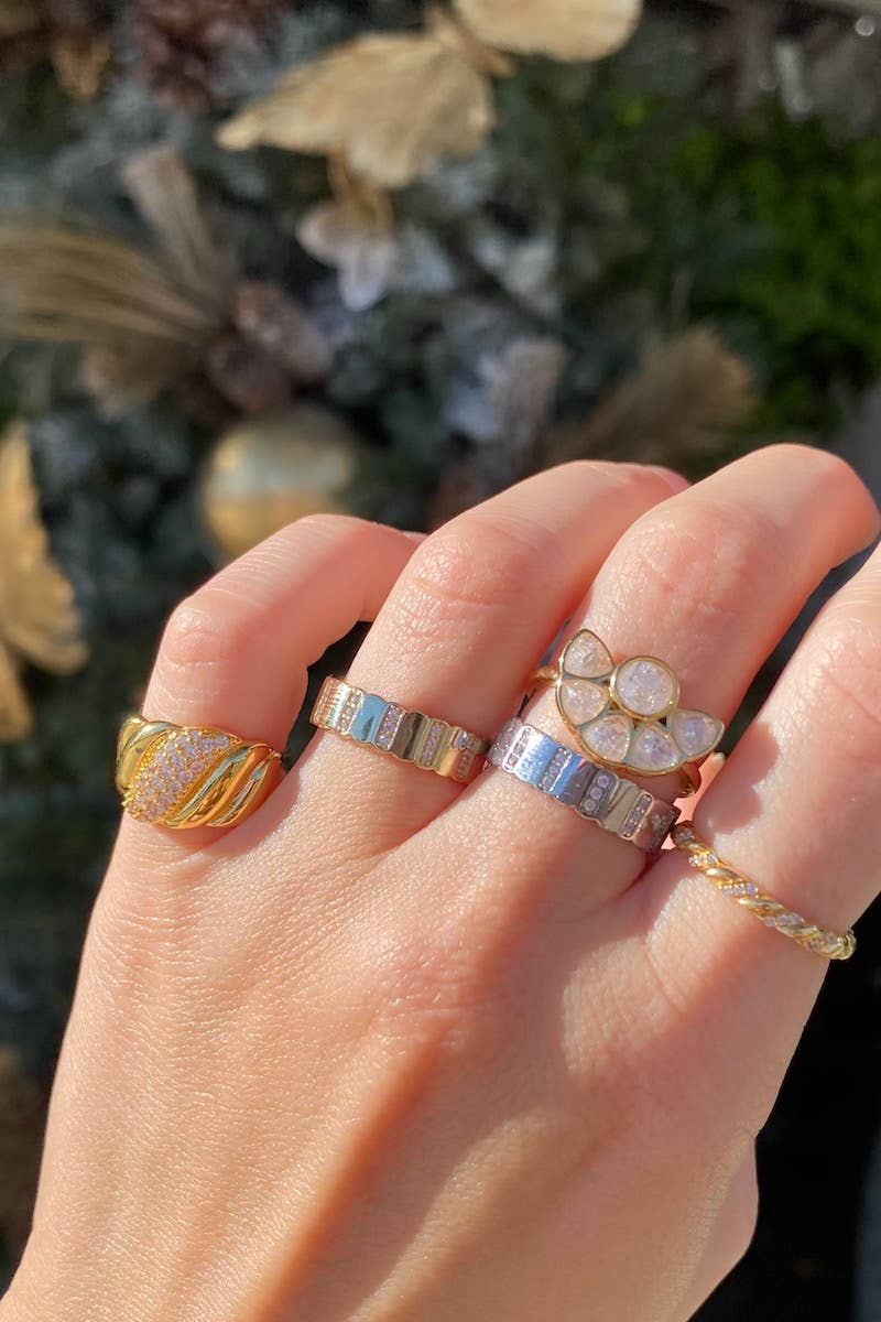 Native Gem - Wholesale Band/Stacked Ring - FLASH RING- STERLING SILVER1