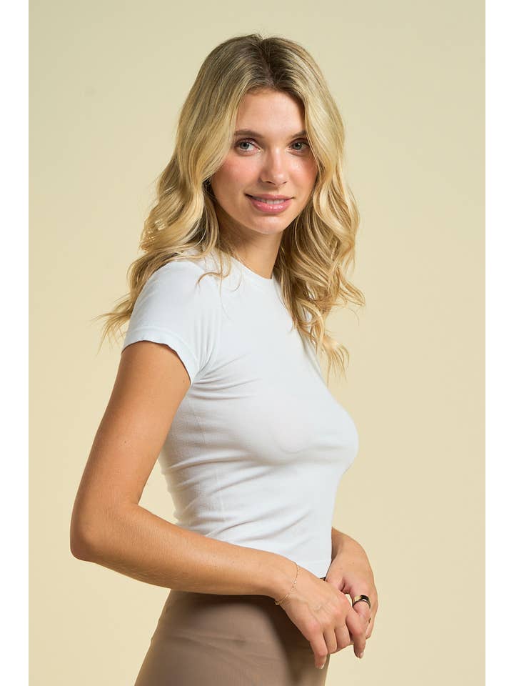 ANWND - Wholesale T-Shirt - Women's - 55685-SEAMLESS SHORT SLEEVES TOP27