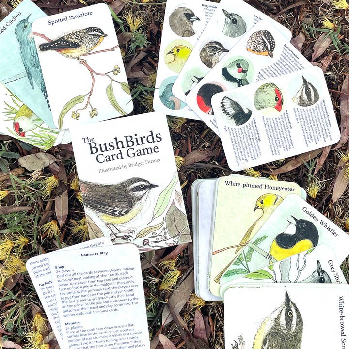 Bridget Farmer Printmaker - Wholesale Card game - The Bush Birds - Card Game5