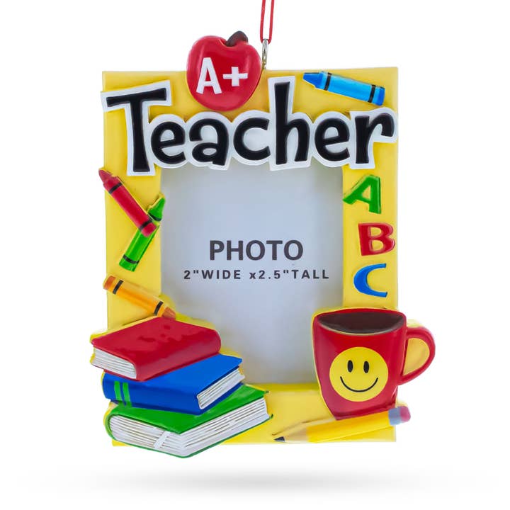 A+ Teacher Photo Frame Resin Christmas Ornament and other Purchase Wholesale student christmas gifts from teacher. Free Returns & Net 60 Terms on Faire trending on Faire.