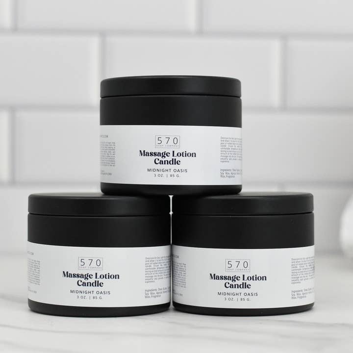 Kerze mit Massagelotion — Gönnen Sie sich luxuriöse Entspannung für den Großhandel von 570 Soap Company