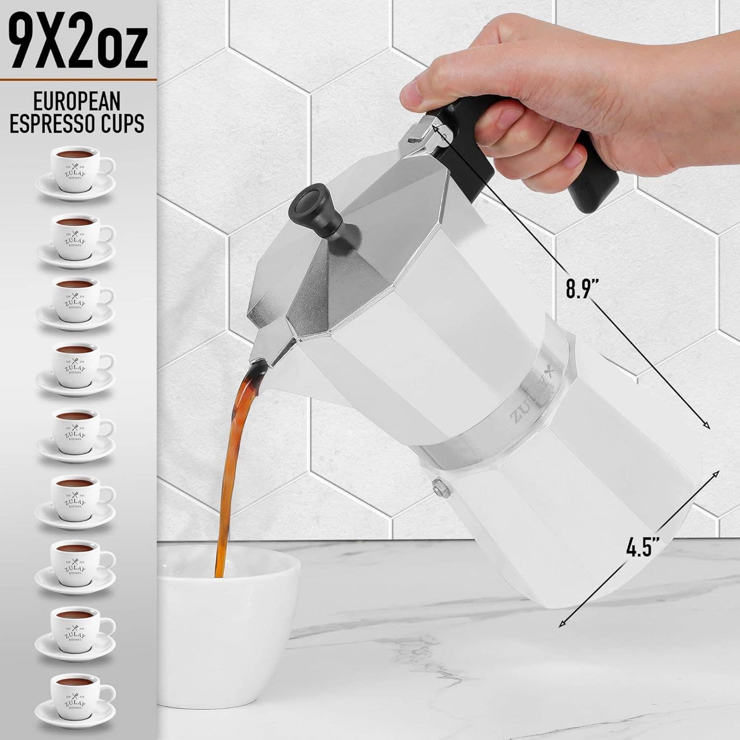Zulay Kitchen – Großhandel Espressokocher – Moka Pot Espresso - Kubanische Kaffeemaschine37