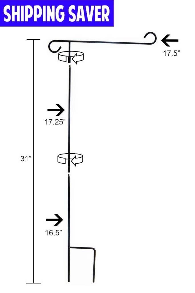 Flags Importer - Wholesale Flagpole - Garden Flag Pole (3-Piece)2