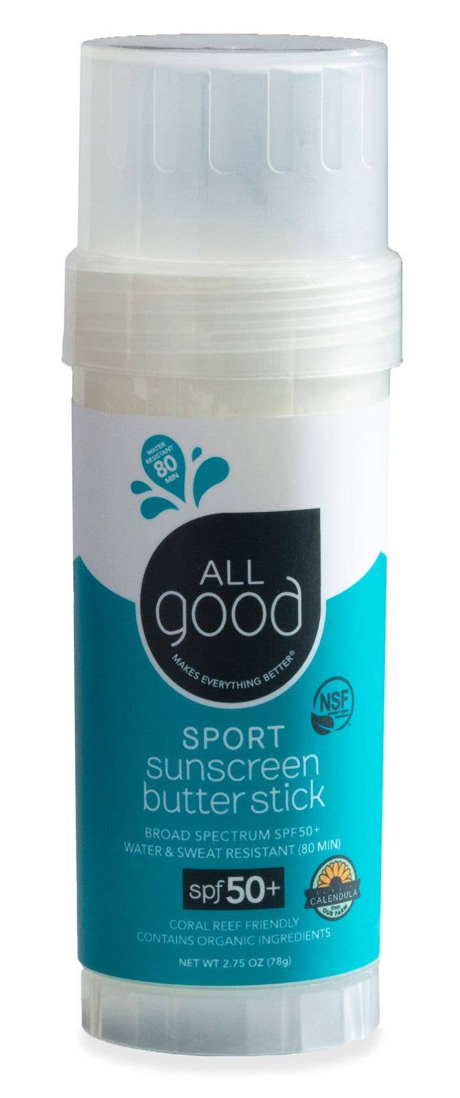 All Good Body Care - Wholesale Sunscreen - Sport Mineral Sunscreen Butter Stick SPF 501