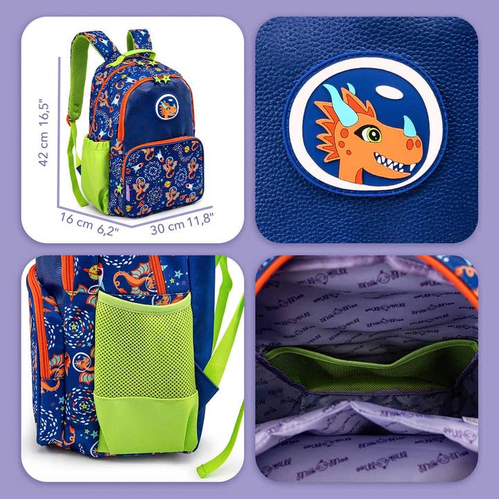 Multi Colored Milk&Moo Kids Backpack Ponix for wholesale on Faire4
