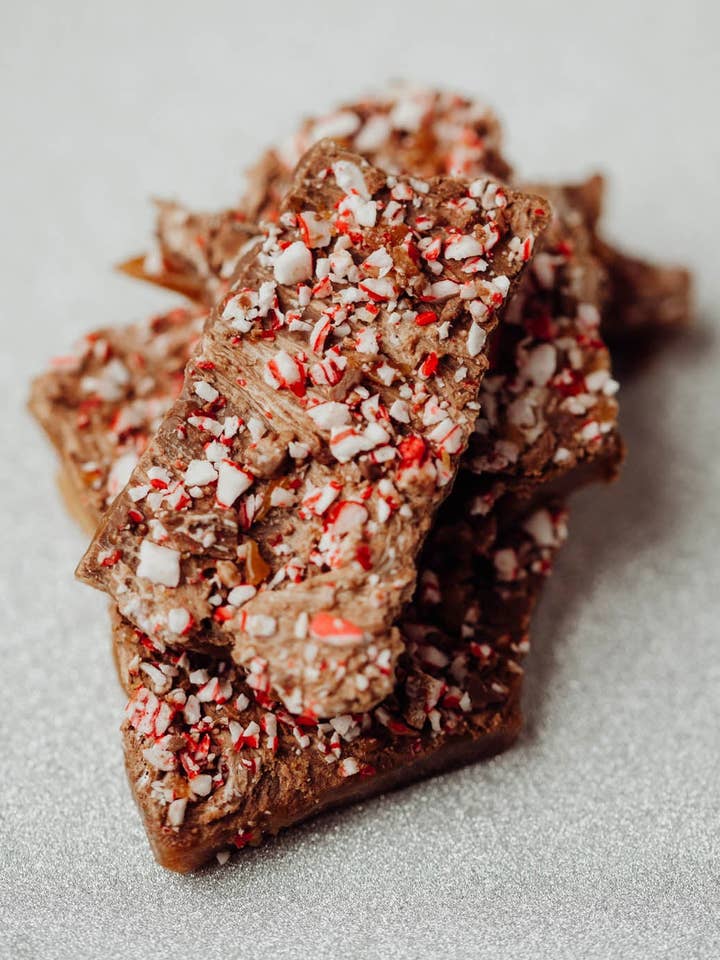 Hot Cocoa Toffee for wholesale by Tasty Good Toffee, LLC