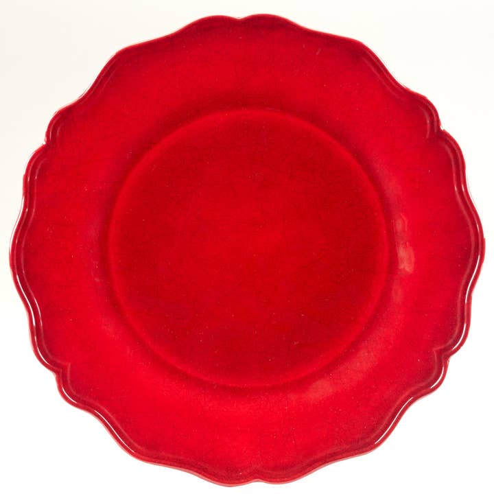 Certified International - Wholesale Dinner Plate - Isabella Red Melamine Dinner Plate 11in