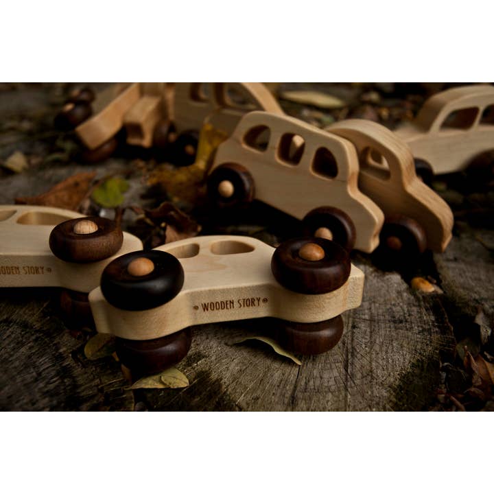 Wooden Story - Wholesale Wood Toy - Kids - english taxi - car