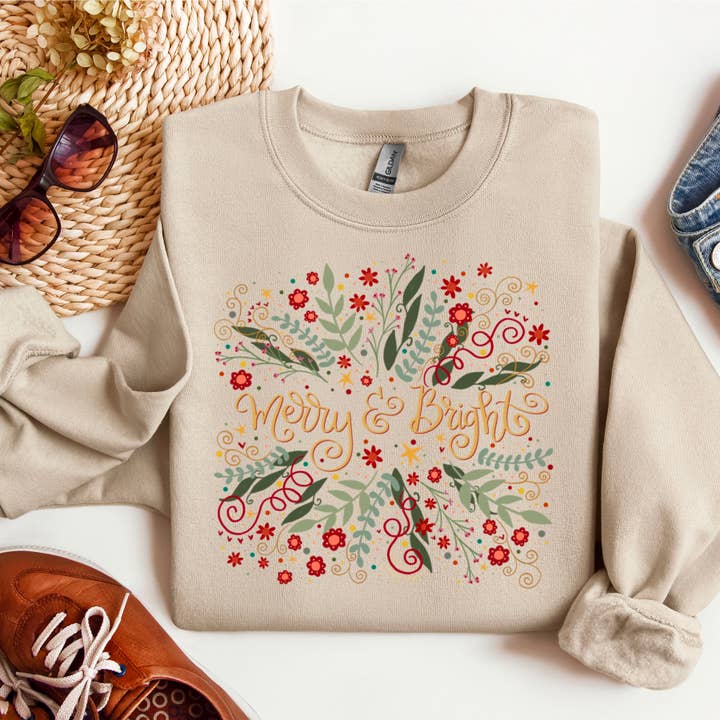 Lauras Closet - Vente Sweat-shirt à imprimés – unisexe - T-shirt graphique JOYEUX ET LUMINEUX2