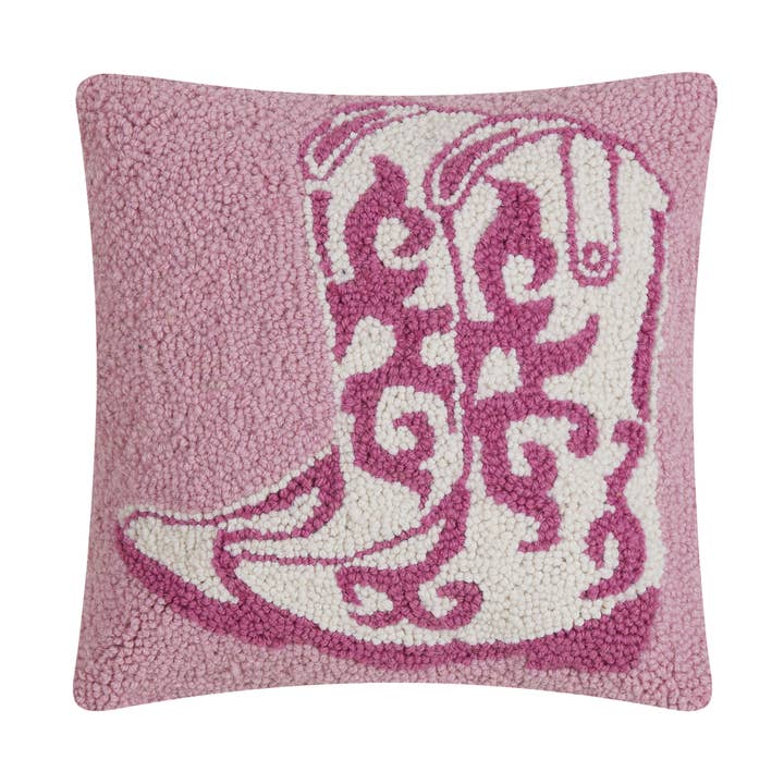 Pink Cowboy Boots Hook Pillow for wholesale by Peking Handicraft