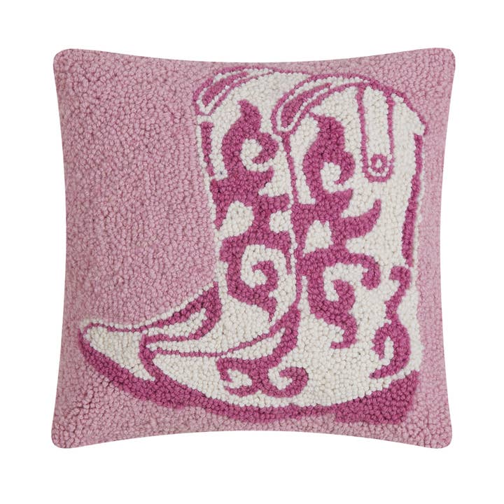 Pink Cowboy Boots Hook Pillow for wholesale by Peking Handicraft