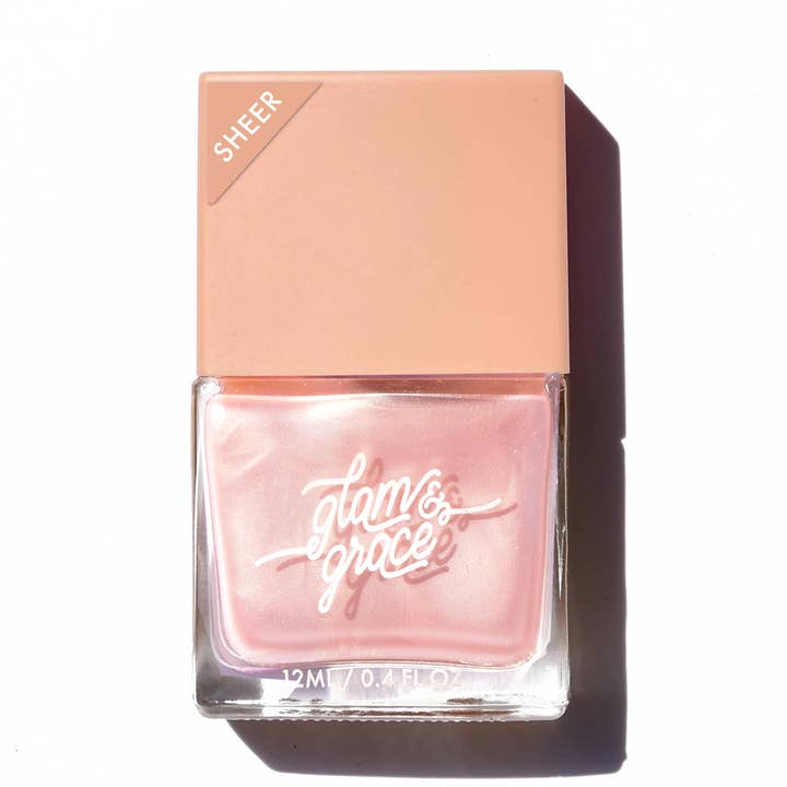 Vernis à ongles - Glaçage pêche (Transparent) pour la vente par Glam & Grace