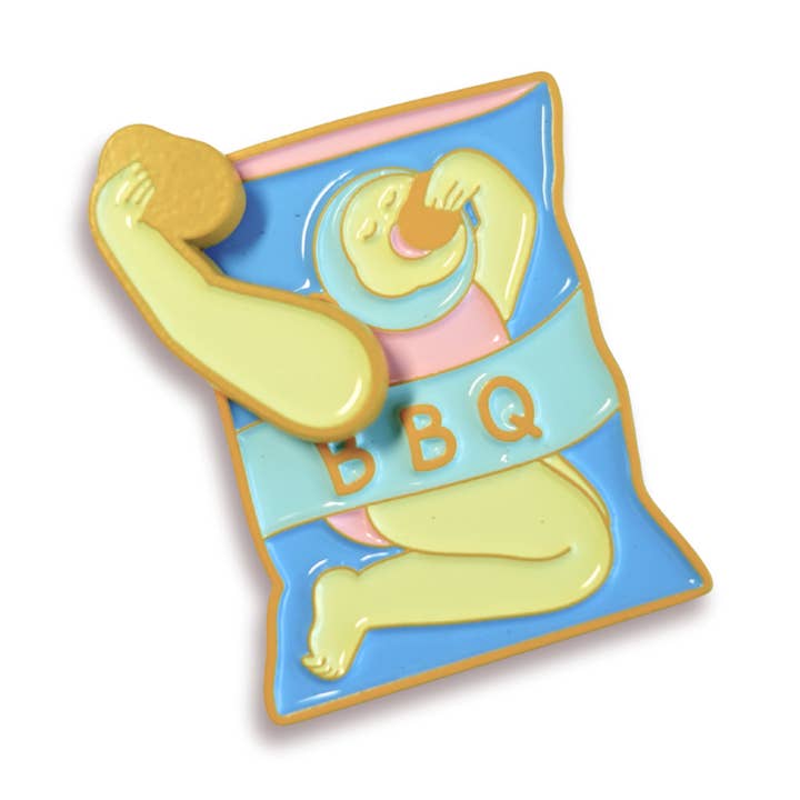 Midnight Chips Enamel Pin (Moveable) for wholesale by PinPaint