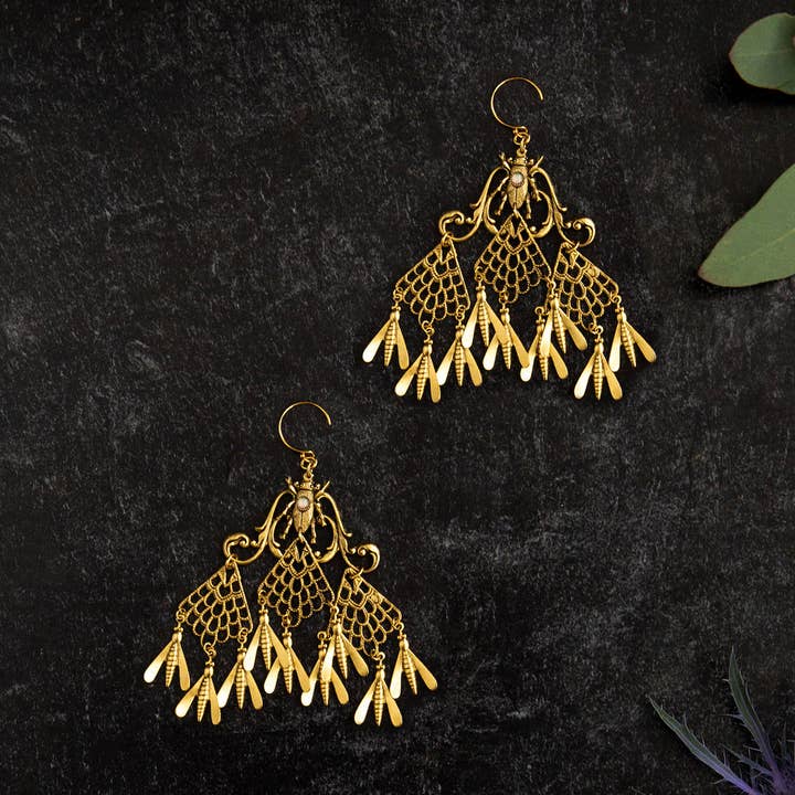 Trollbinde - Wholesale Dangle Earrings - 'Screen Door' Chandelier Earrings0