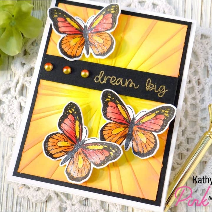 Pink and Main - Wholesale DIY Craft Kit - Sun Ray 6x6 Embossing Folder