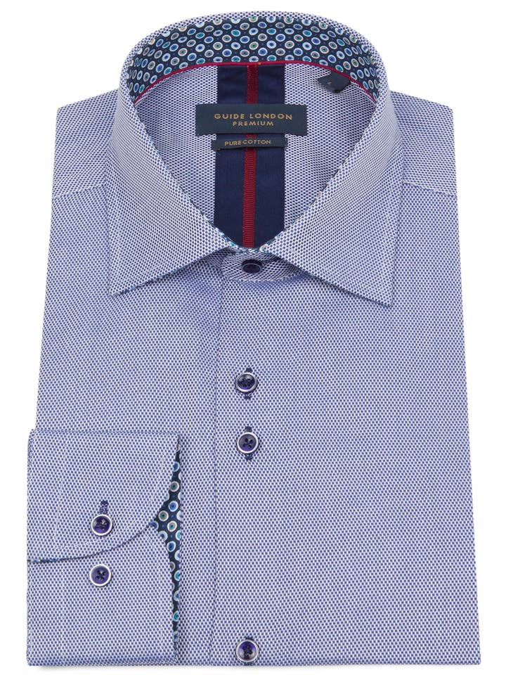 Camisa texturizada de manga larga para venta al por mayor de GUIDE LONDON