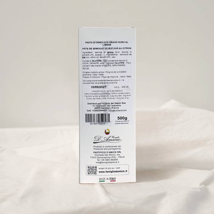OLIO DI SERRA - Wholesale Pasta - Fettuccine with Lemon (500g)2