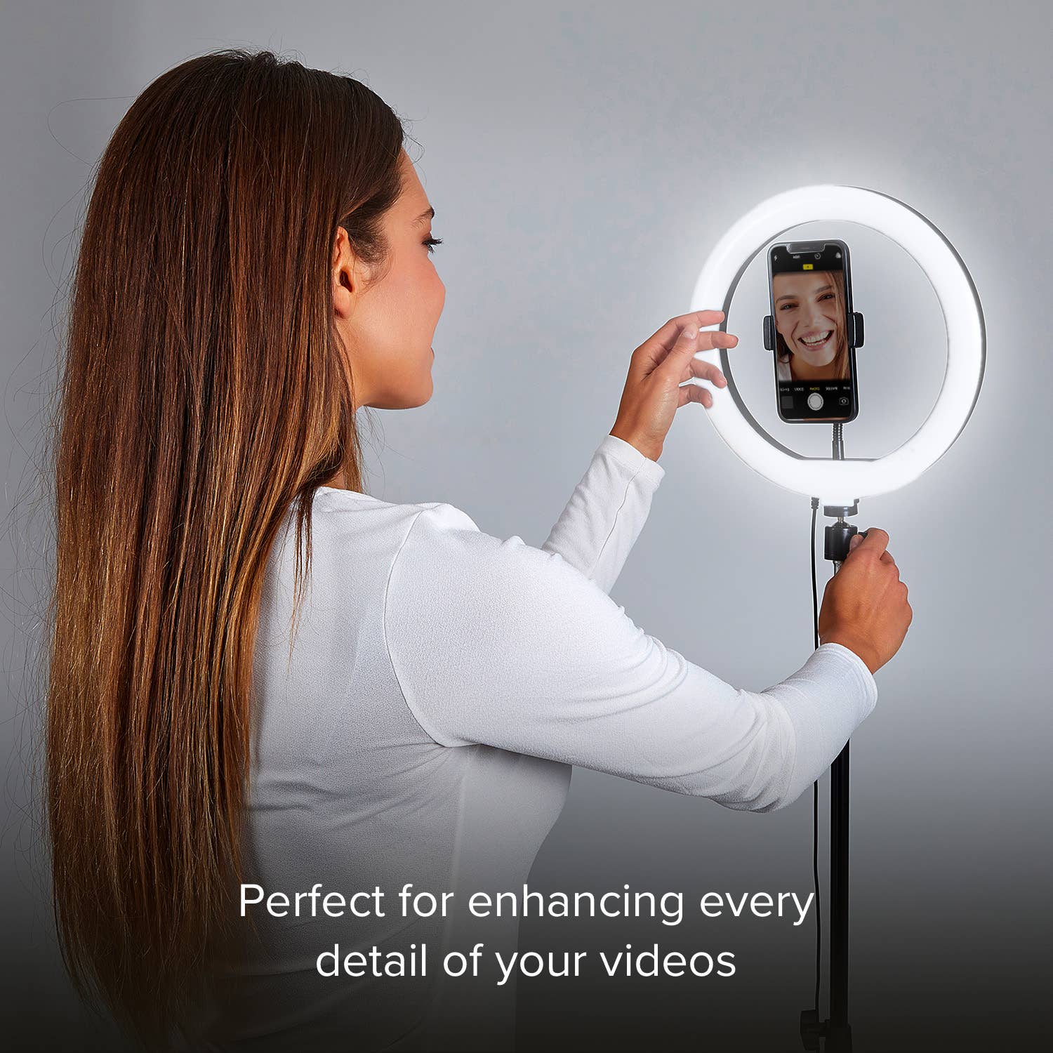 SBS - Wholesale Handheld Flashlight - Selfie Ring Light With Extendable Tripod4