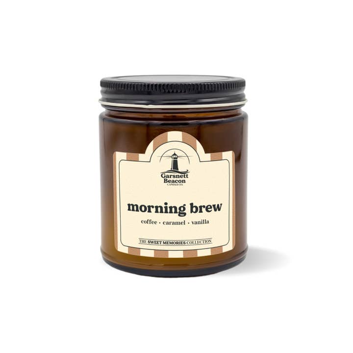 Garsnett Beacon Candle Co. - Wholesale Jar/Filled Candle - Morning Brew Candle - Coffee, Caramel, Vanilla Scent2