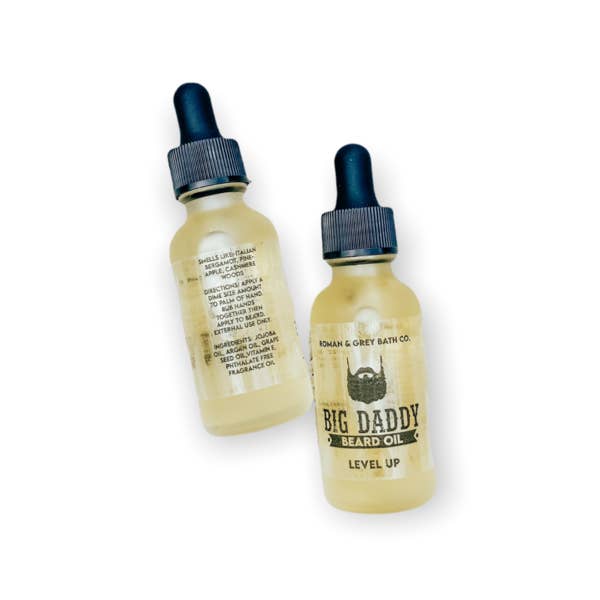 Level Up | Big Daddy Beard Oil | Italian Bergamot & Woods for wholesale by Crafted Mayhem