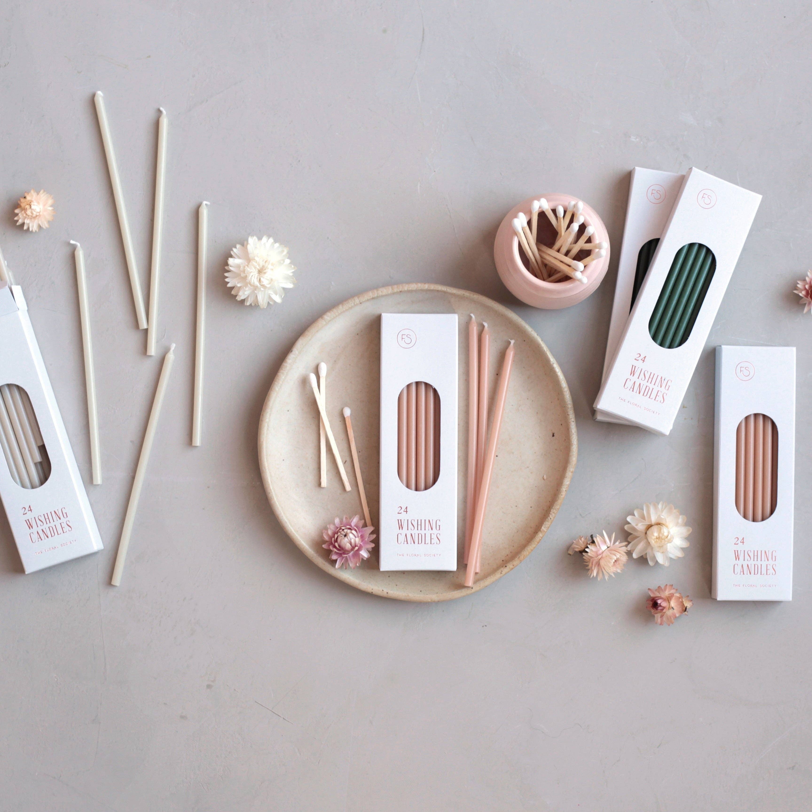 The Floral Society - Wholesale Tapered Candle/Candlestick - Wishing Candles10