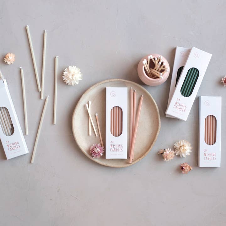 The Floral Society - Wholesale Tapered Candle/Candlestick - Wishing Candles10