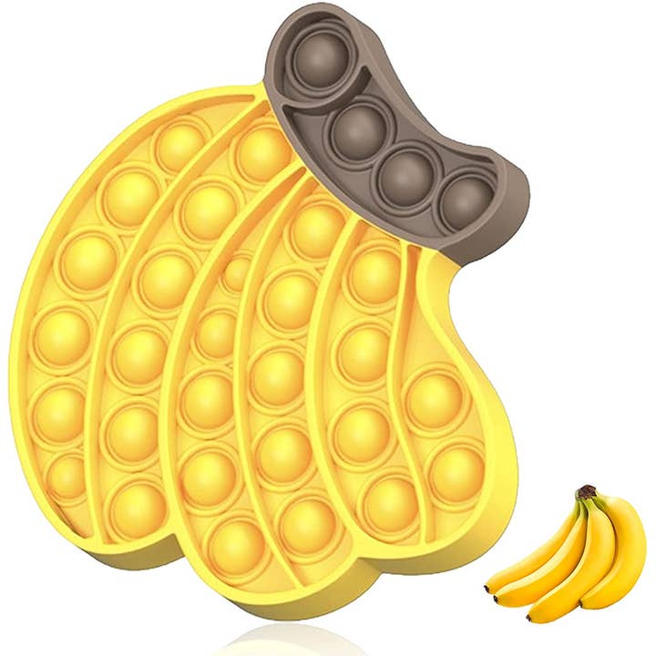 Toyarina - Vendita all'ingrosso Giocattolo fidget - Bambini - Giocattolo Fidget a forma di banana Pop It per bambini per Halloween