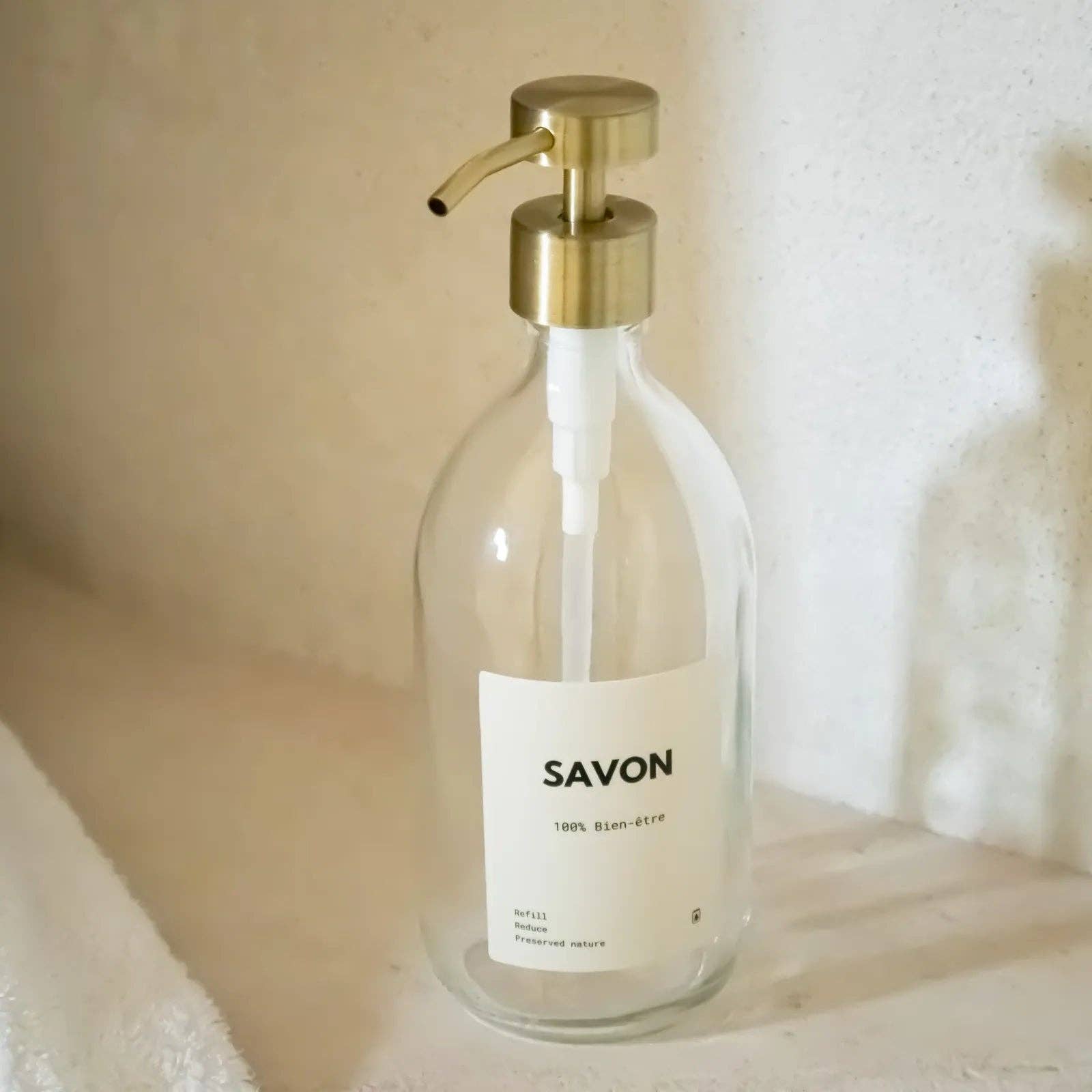 Little Pots – wholesale Soap dispenser – Clear glass soap dispenser – Stainless steel pump8