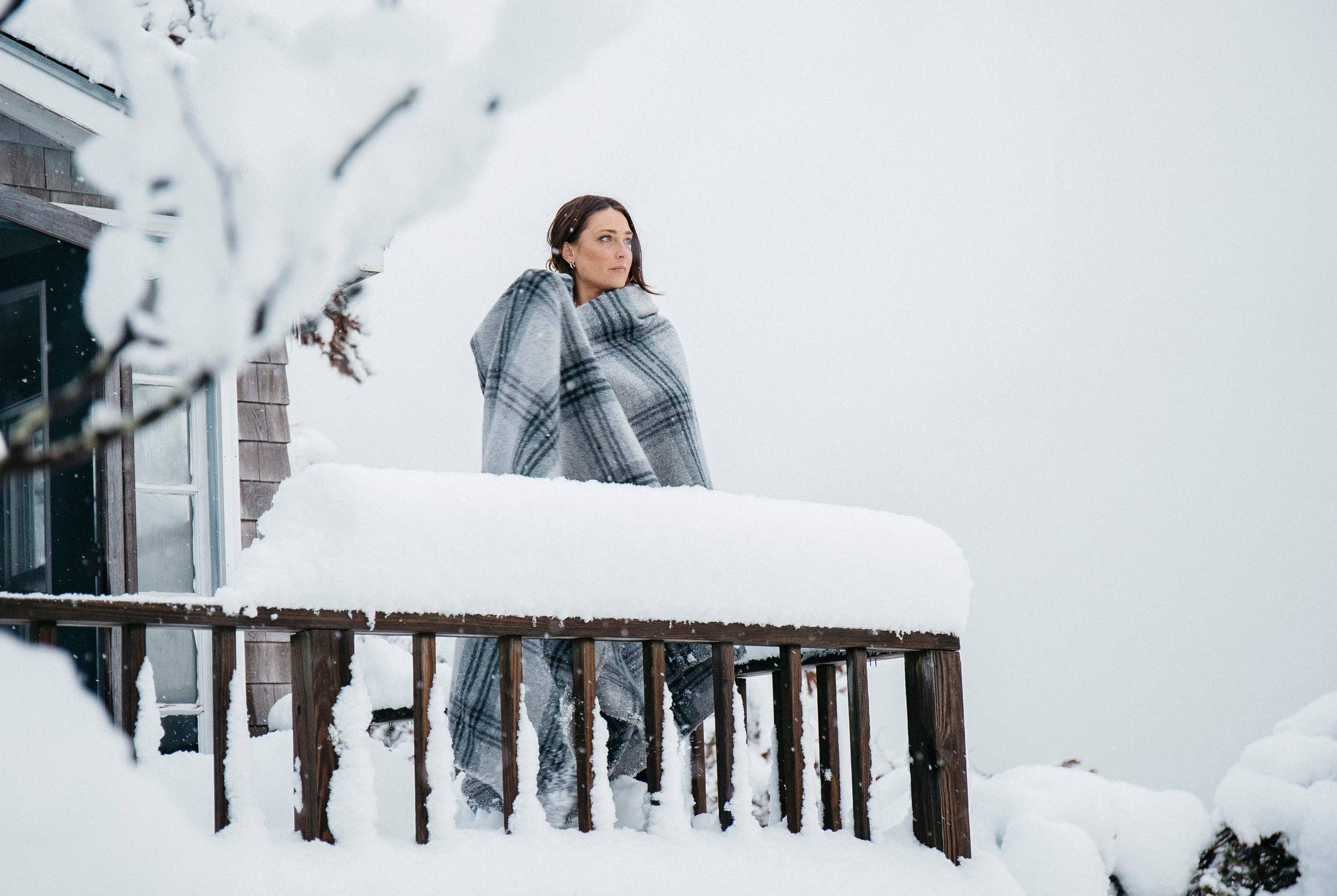 Evangeline Linens - Wholesale Bedding Blanket - Plaid Merino Wool Bed Blankets5
