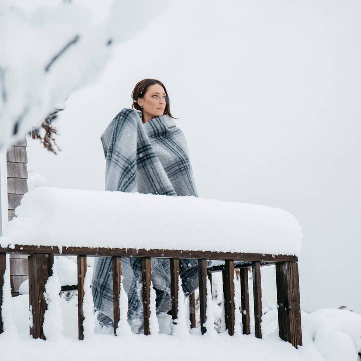 Evangeline Linens - Wholesale Bedding Blanket - Plaid Merino Wool Bed Blankets5