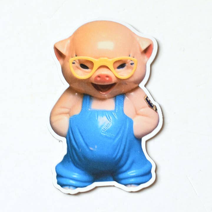 Smart Piggy Magnet 2 x 3 inches for wholesale by Imaginary Animal