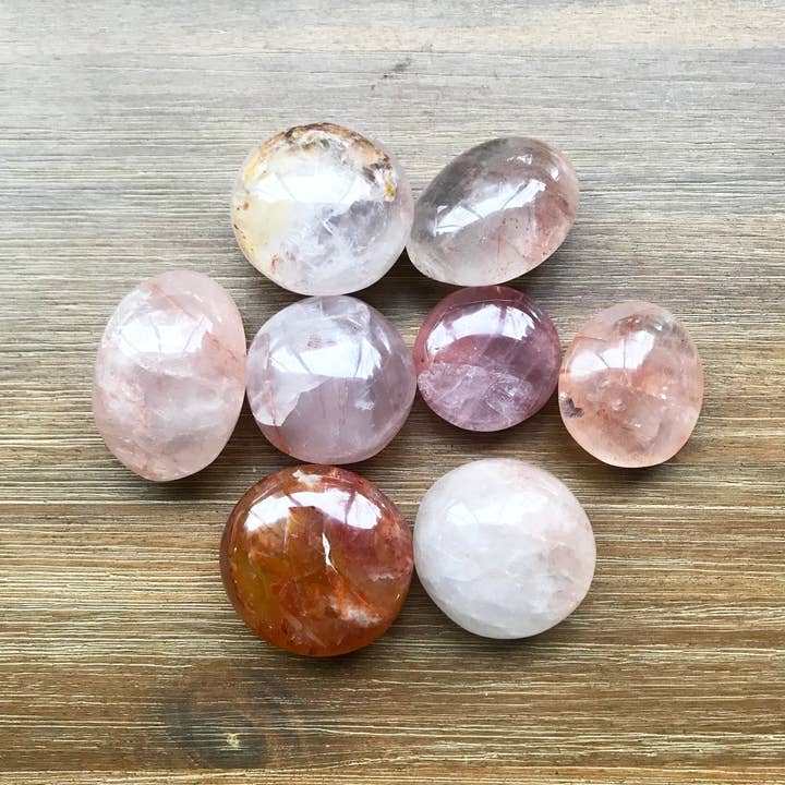 Polished Hematoid Quartz Worry Stones for wholesale by Subject II Change