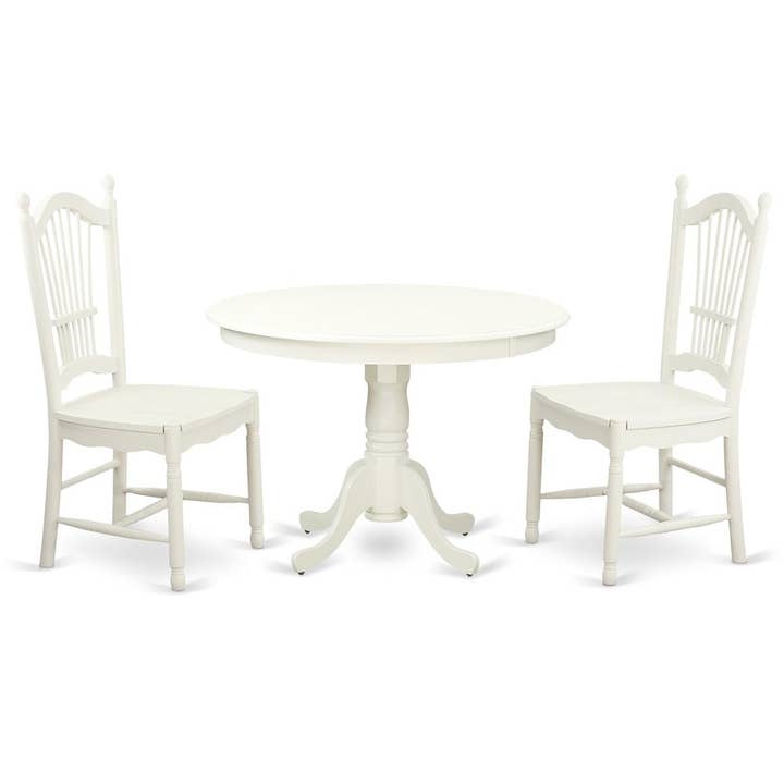 3 Pc set with a Round Dinette Table and 2 Wood Di for wholesale by Greenwestons