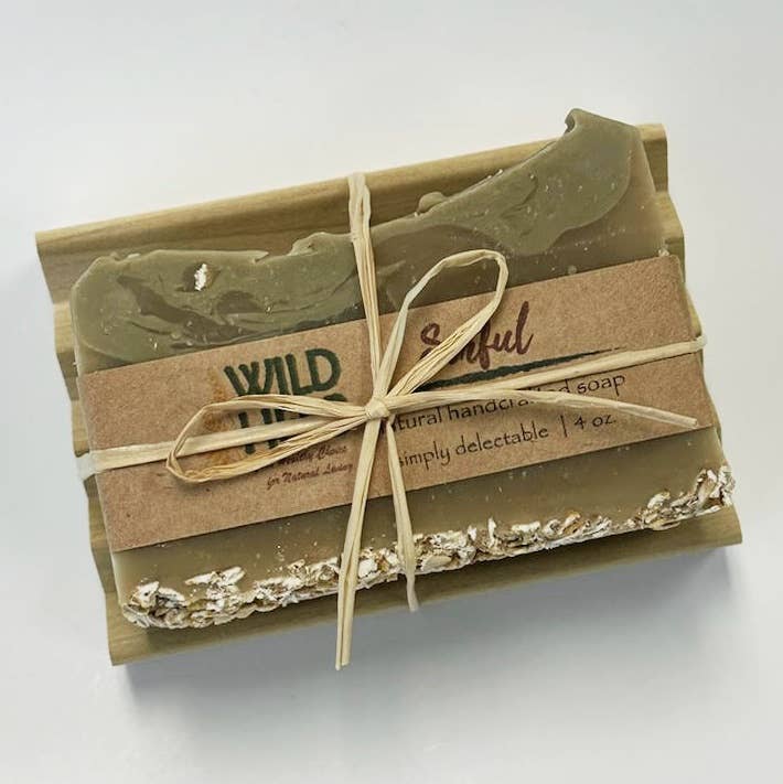 Wild Herb Soap Co - Wholesale Bar Soap - Natural Soap Bar + Wood Dish | Unique Gift Set5