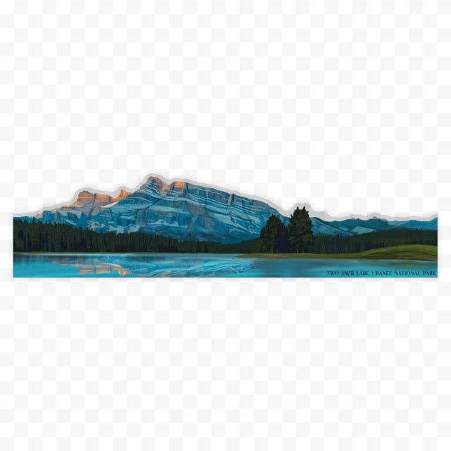Autocollant Enveloppe du Lac Two Jack - Parc national Banff pour la vente par Creatively Leanne