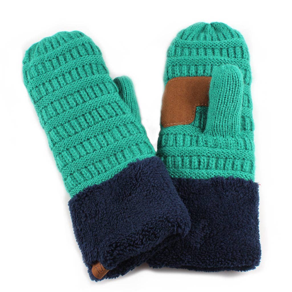 Truly Contagious - Wholesale Mittens - Women's - CC Color Block Unisex Mittens ( MT-57 )8