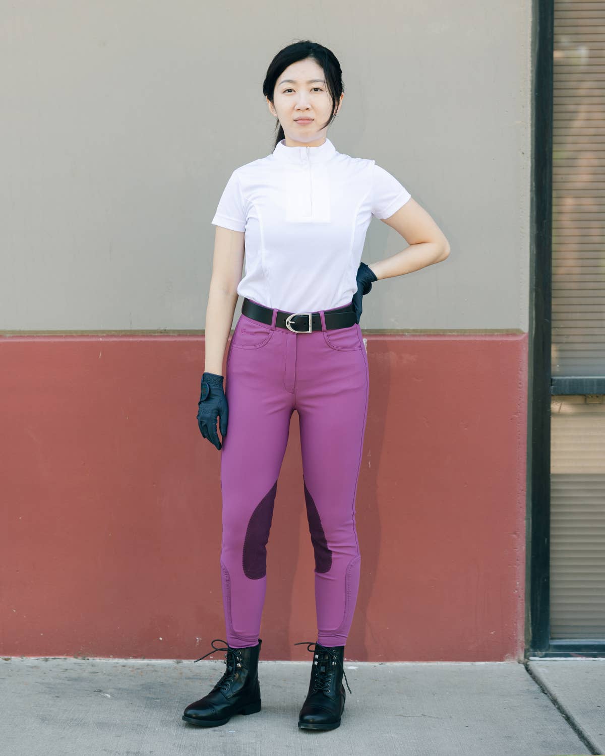 Grewal Equestrian - Wholesale Pants - Women's - Bianca Ladies Clarino Knee Patch Breeches8