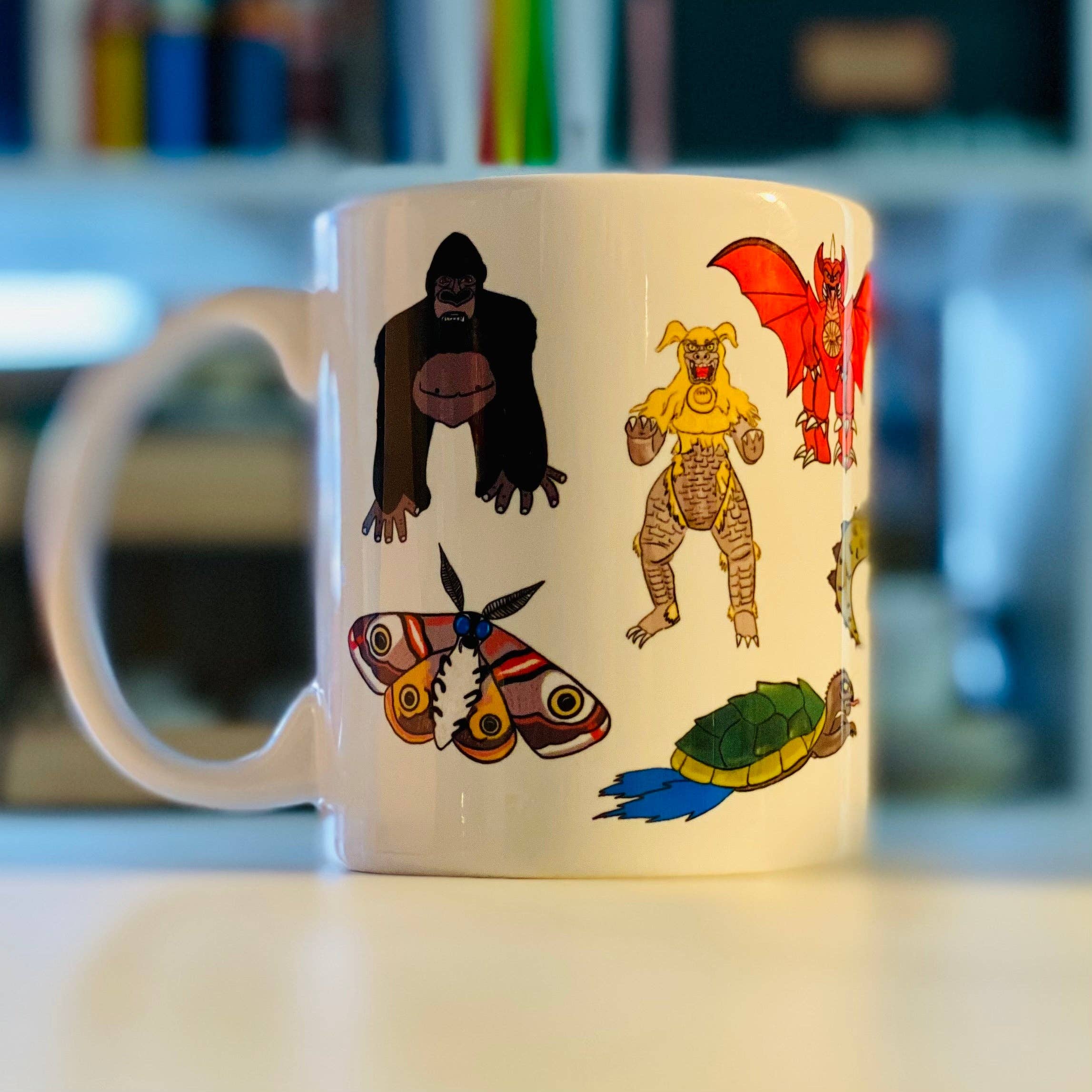 scraft - Wholesale Coffee Mug - Kaiju Illustrated High-Quality Ceramic Coffee Mug3