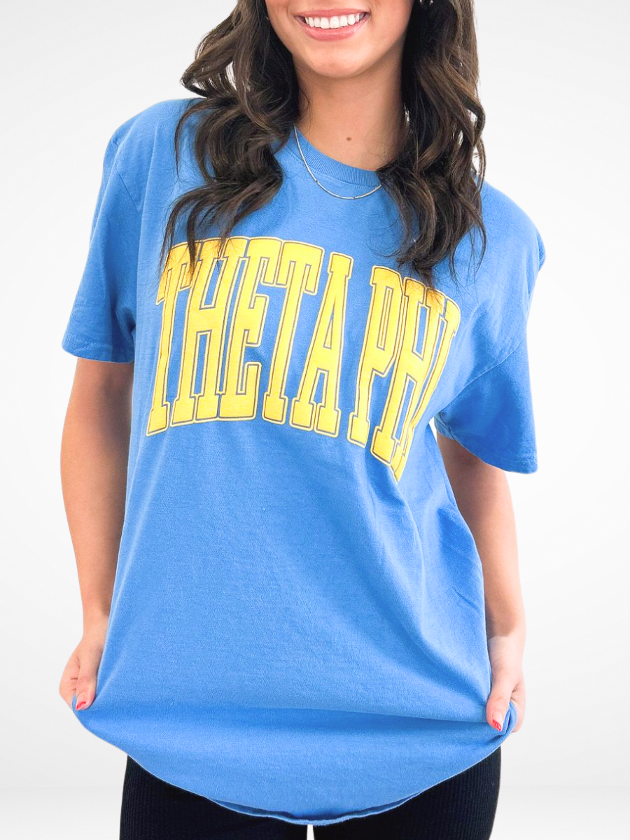 Duo Threads - Wholesale Screen Printed T-Shirt - Women's - Sorority Varsity Arch Puff Tee 7