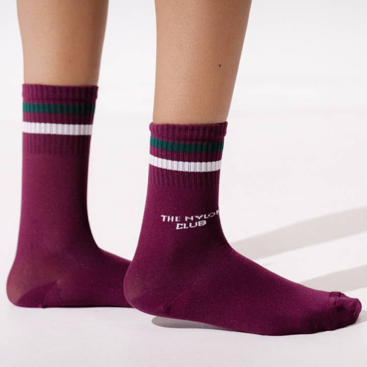 Meias Vinho Lana por atacado de The Nylon Club