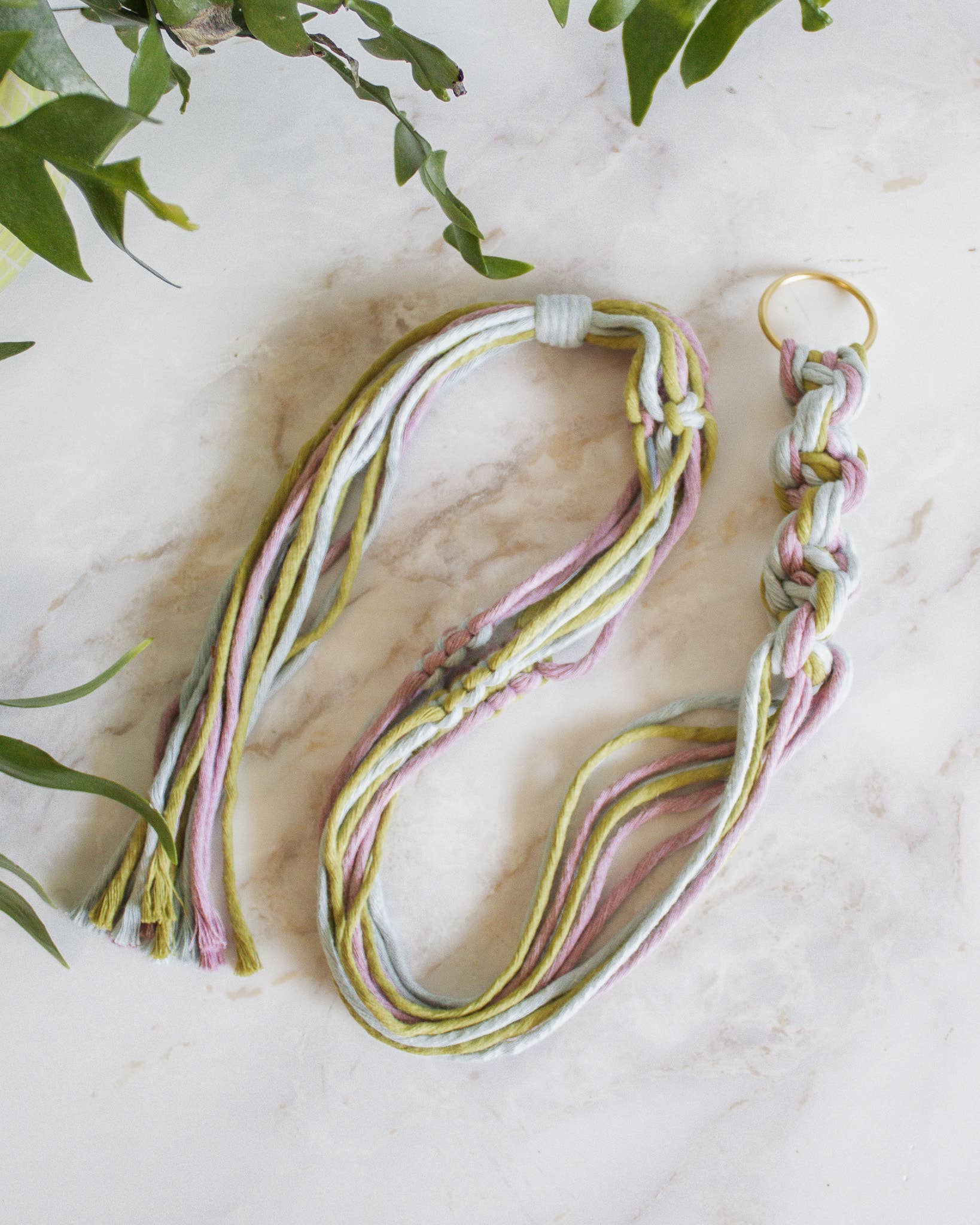 Modern Bo Studio – wholesale Hängande kruka – Chunky Twist Växtampel - Flerfärgad8