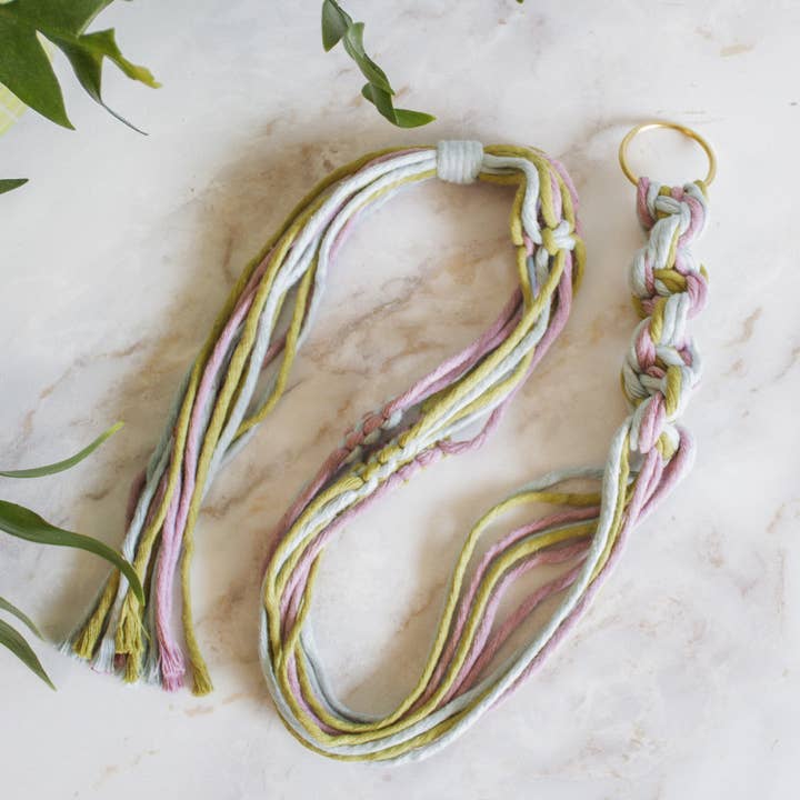 Modern Bo Studio – wholesale Hängande kruka – Chunky Twist Växtampel - Flerfärgad8