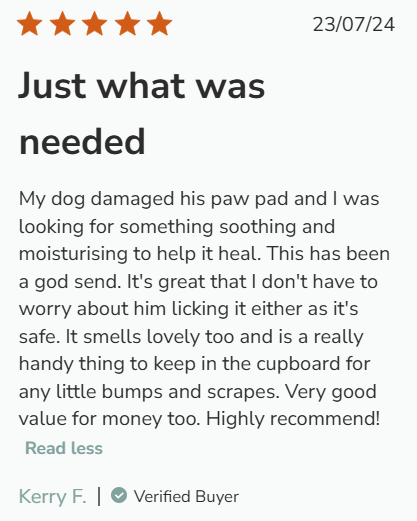 The Dog and I – wholesale Pet balm – Dog – Unlabelled, Scented, Calendula Skin Salve Dogs. DIY labels.5